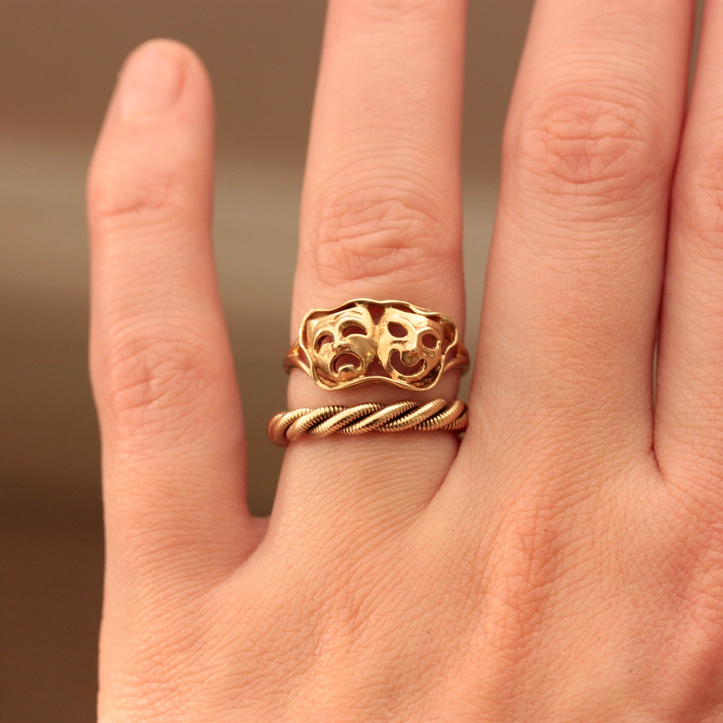 vintage 9ct gold rings