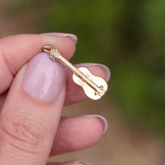 9ct gold guitar charm