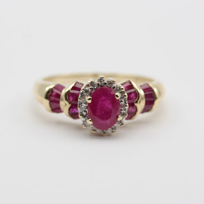 qvc diamond ruby ring