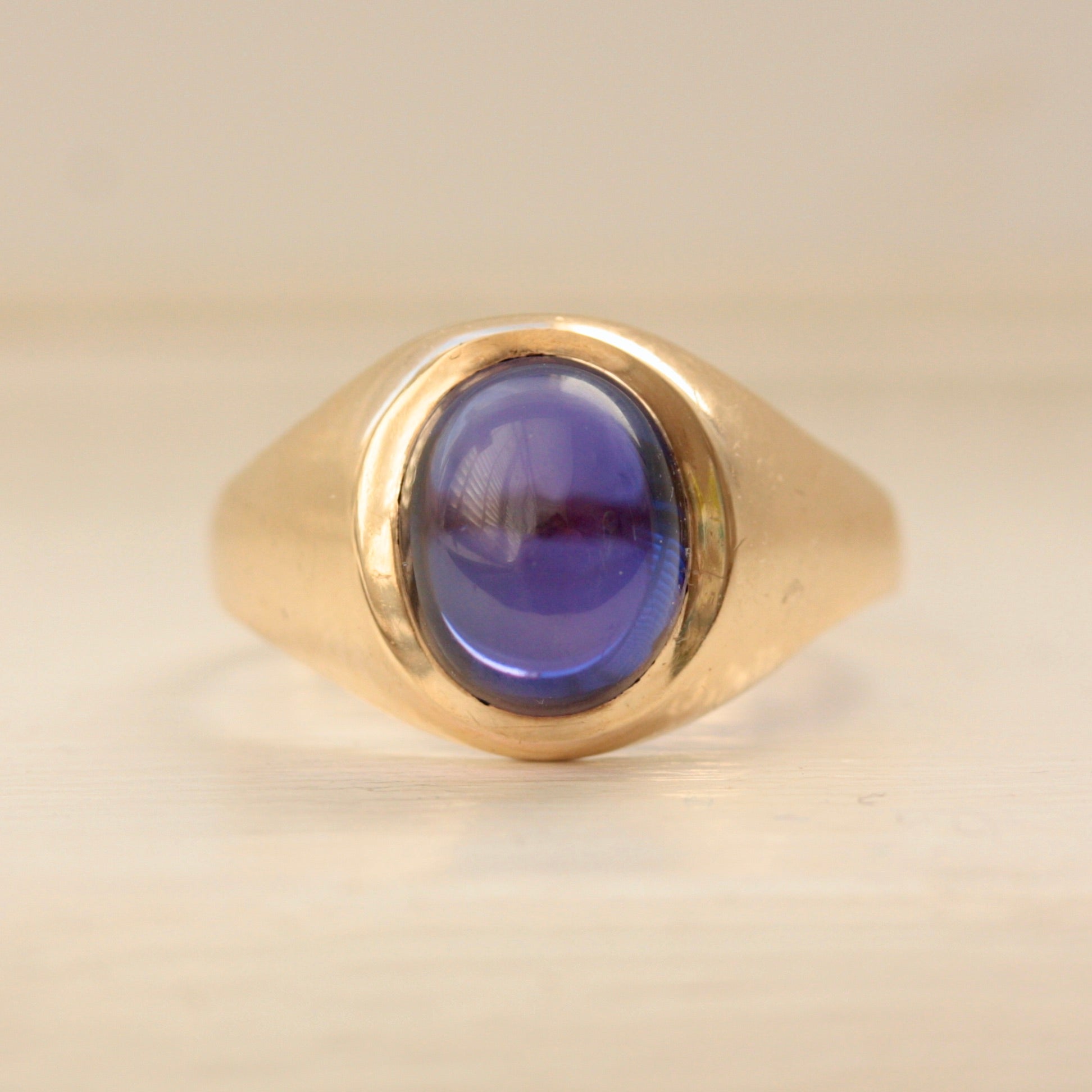 1960s sapphire signet ring