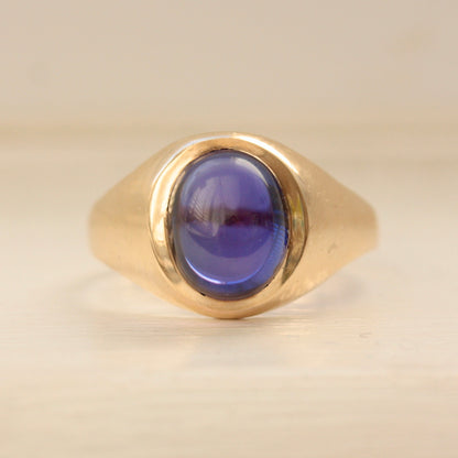 1960s sapphire signet ring