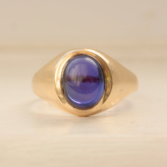 1960s sapphire signet ring