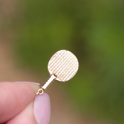 9ct gold table tennis bat charm