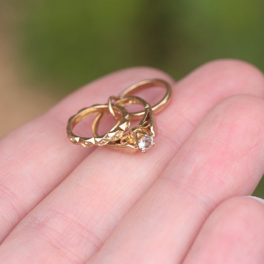 wedding eternity engagement ring charm
