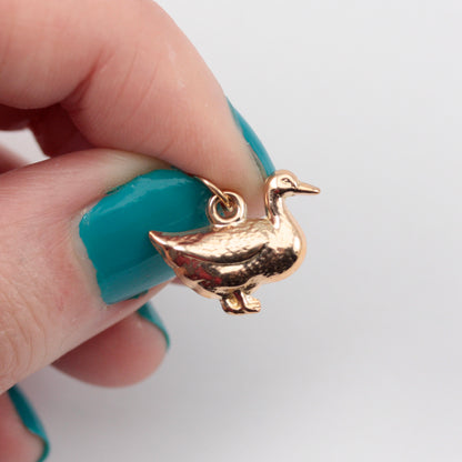 Vintage 9ct Gold Duck Charm