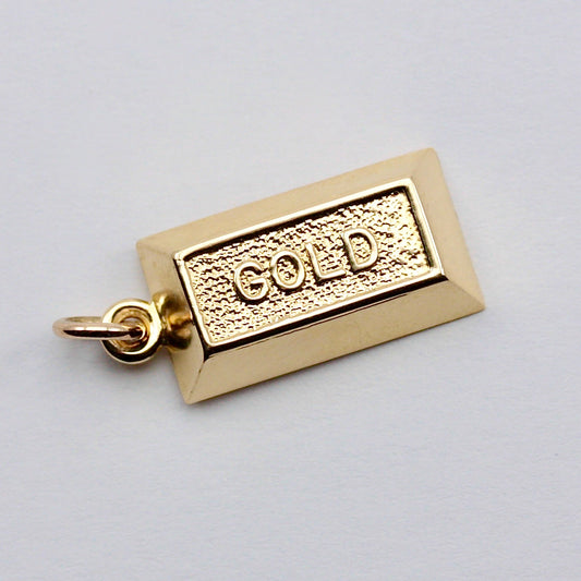 Vintage 9ct Gold Bar / Ingot Charm 