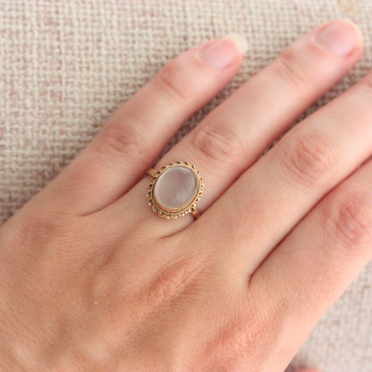 Vintage 9ct Gold Moonstone Ring, 1994