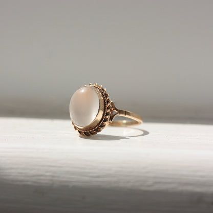 Vintage 9ct Gold Moonstone Ring, 1994