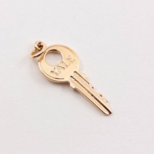Vintage 9ct Gold Yale Key Charm, 1967